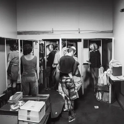 people standing in a daze in the backrooms, low light, | Stable ...