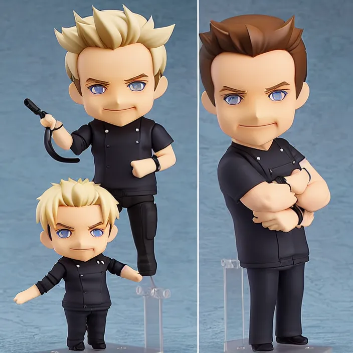 Image similar to gordon ramsay, an anime nendoroid of gordon ramsay figurine, detailed product photo