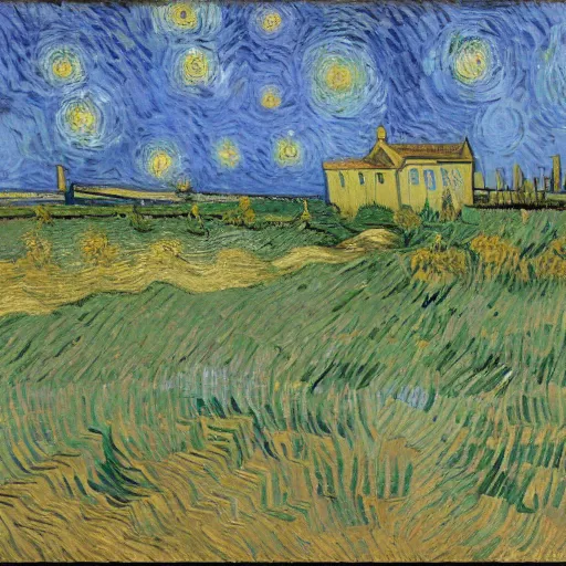 Prompt: a lost Van Gogh painting, 1889, Arles