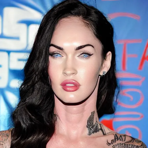 Image similar to megan fox as mgk