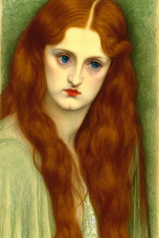 Image similar to poor girl, painting by rossetti detailed art,