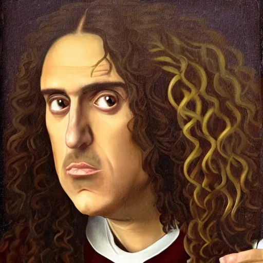 Prompt: Renaissance Painting of Weird Al Yankovic