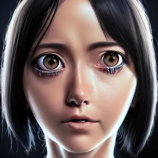 Prompt: alita, full shot, hyper realistic, artstation, highly detailed