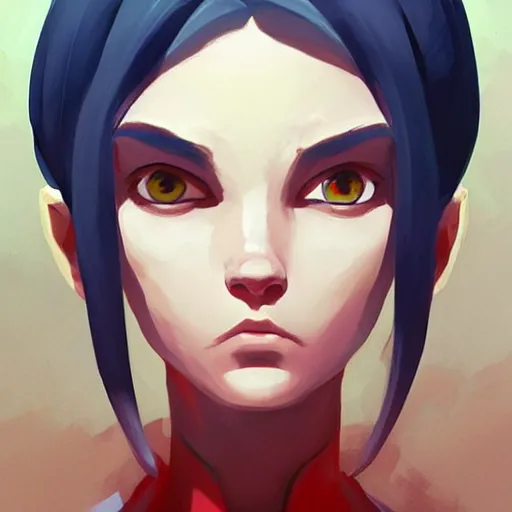 Image similar to face icon stylized minimalist magic : the gathering, loftis, cory behance hd by jesper ejsing, by rhads, makoto shinkai and lois van baarle, ilya kuvshinov, rossdraws global illumination