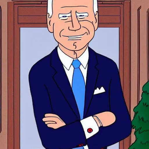 Prompt: Joe Biden as a Family Guy character drawing