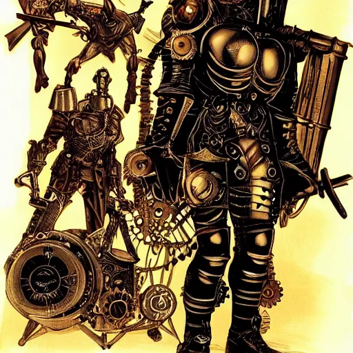 Prompt: steampunk knight's claymore symetrical hyperrealistic, hyperdetailed, chaykin howard and campionpascale and cooke darwyn and davis
