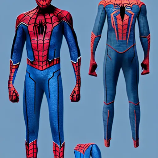 Image similar to spiderman homecoming suit blueprints!!