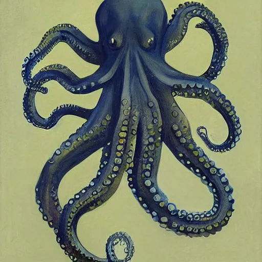 Image similar to octopus painted by john singer sargent