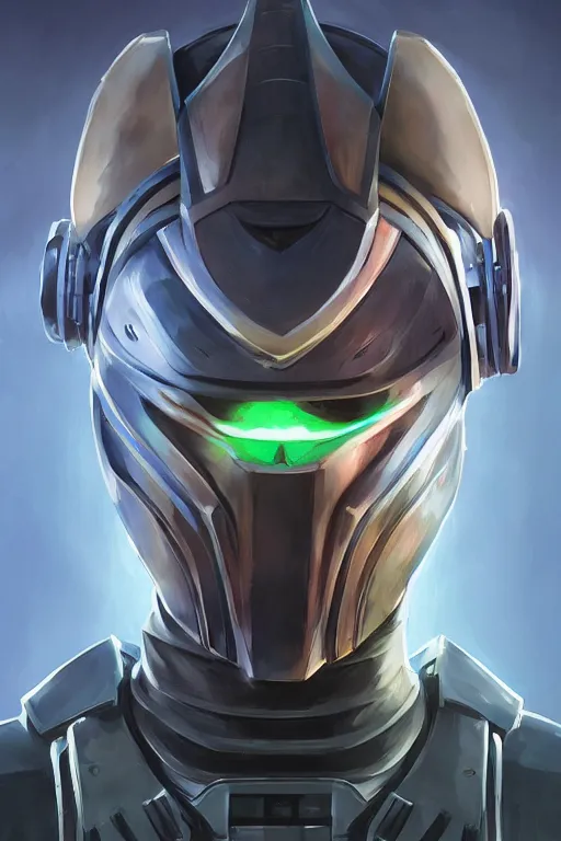 Image similar to epic mask helmet robot ninja portrait stylized as fornite style game design fanart by concept artist gervasio canda, behance hd by jesper ejsing, by rhads, makoto shinkai and lois van baarle, ilya kuvshinov, rossdraws global illumination radiating a glowing aura global illumination ray tracing hdr render in unreal engine 5