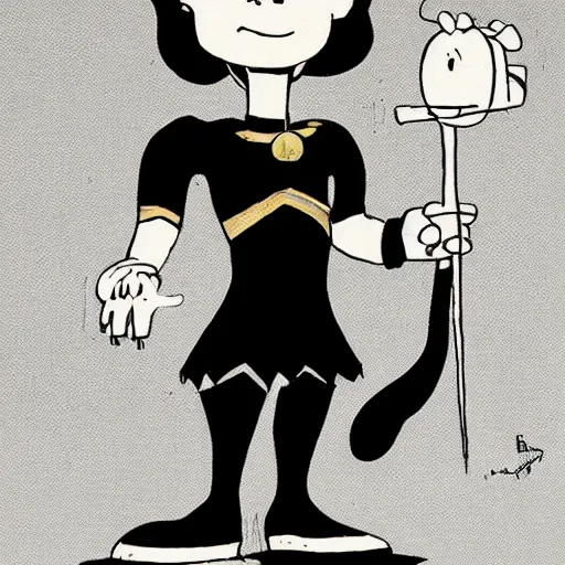 Prompt: loki by charles m. schulz