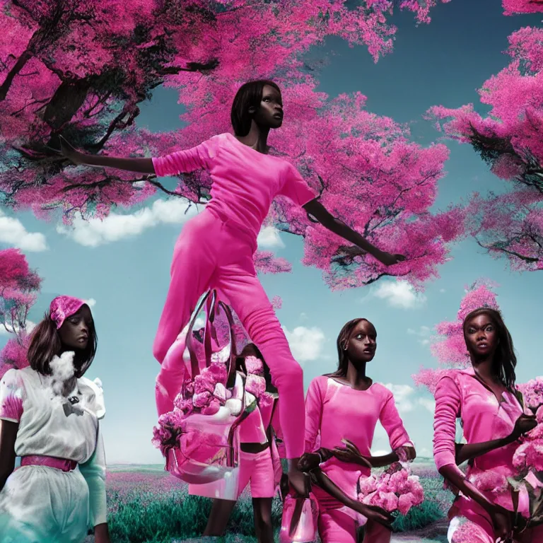 Image similar to fragrance advertising campaign by richard mosse