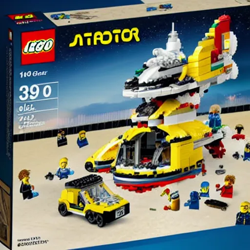 Prompt: astro world 2 0 2 1 disaster lego set