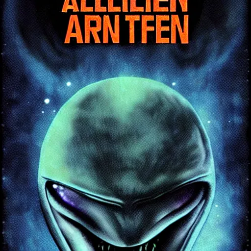 Prompt: alien poster art by imagine effects