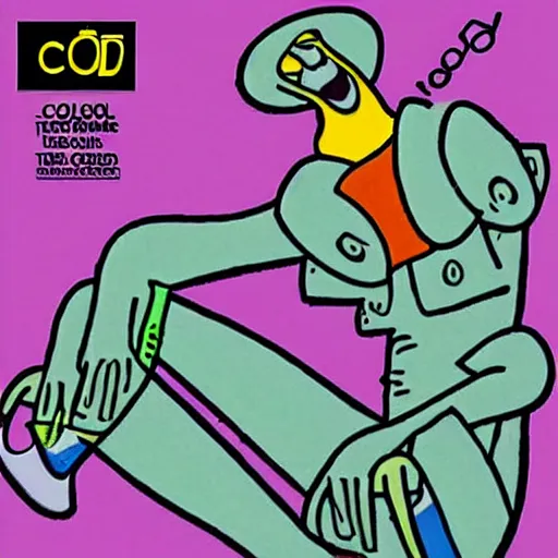 Image similar to fido dido releasing his early 2 0 0 0's techno album, cool colors