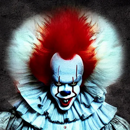 Prompt: Real life picture of Pennywise