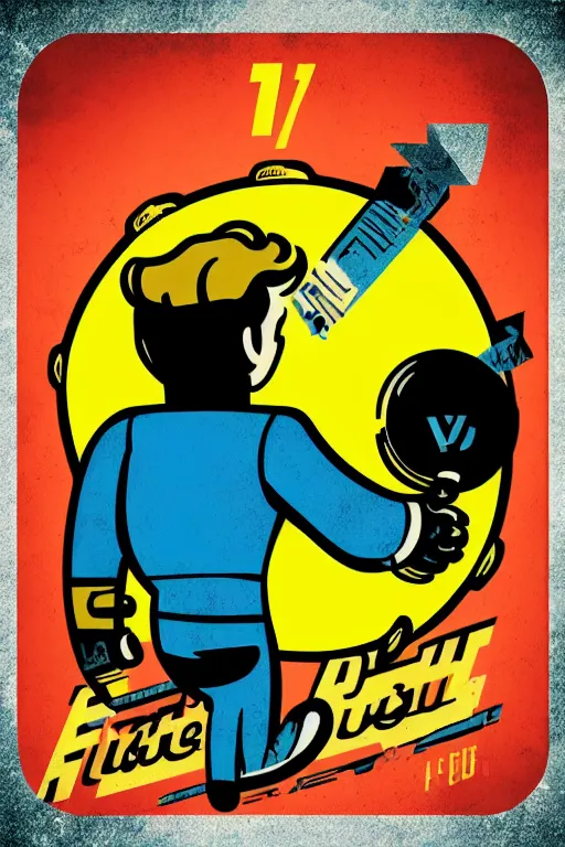 Image similar to fallout 7 6 retro futurist illustration art by butcher billy, sticker, colorful, illustration, highly detailed, simple, smooth and clean vector curves, no jagged lines, vector art, smooth andy warhol style