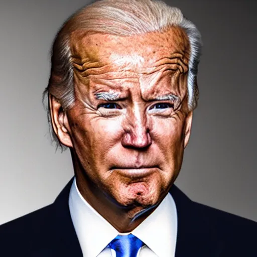 Image similar to donald trump and joe biden hybrid, headshot photo