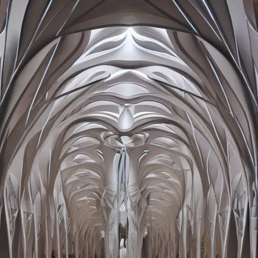 Image similar to biomorphic cathedral