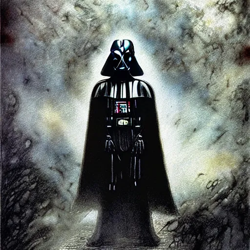 Image similar to darth vader by luis royo