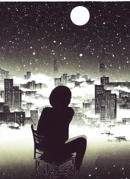 Image similar to a portrait of a cyborg in a scenic environment by asano inio