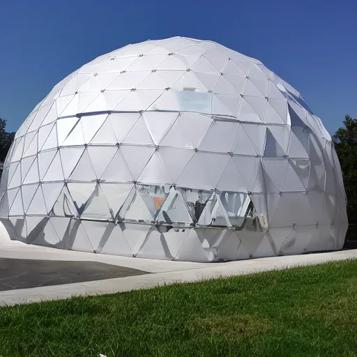 Image similar to geodesic dome by buckminster fuller