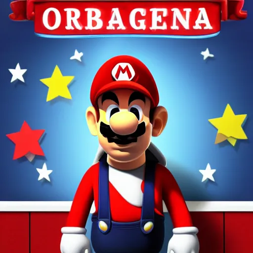 Image similar to Obama wearing a mario costume, 8k, photorealistic, cinematic,