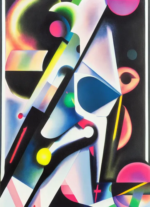 Image similar to futuristic lasers tracing, laser cat, selkirk rex longhair, by steven meisel, kaws, rolf armstrong, mondrian, kandinsky, perfect geometry abstract acrylic, octane hyperrealism photorealistic airbrush collage painting, dark monochrome, fluorescent colors, minimalist rule of thirds, eighties eros