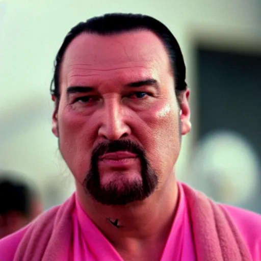 Image similar to fuzzy cute pink wide-bright eyed adorable steven seagal