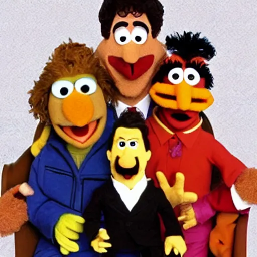 Image similar to seinfeld as muppets