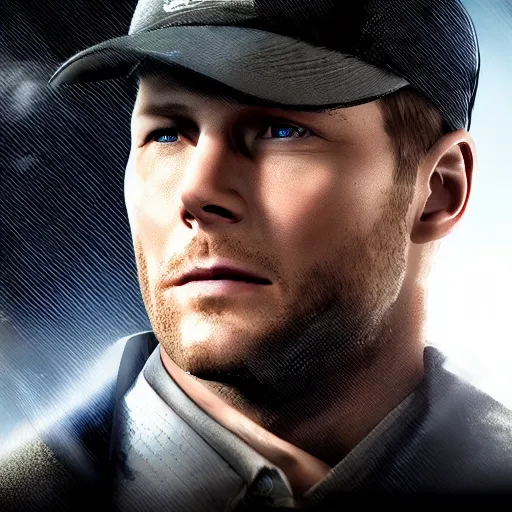 Image similar to film still of Jensen Ackles as Aiden Pearce in Watch Dogs (2022), 4k, insanely detailed