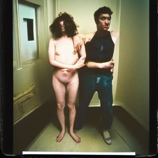 Image similar to just a normal person, polaroid, by nan goldin, jamel shabbaz, gregg araki