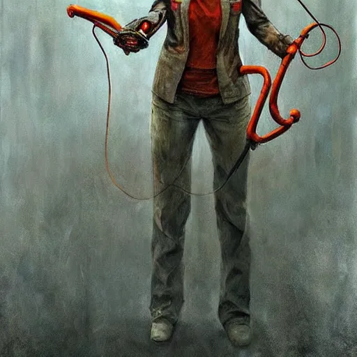 Prompt: half - life 3 concept art painting by esao andrews