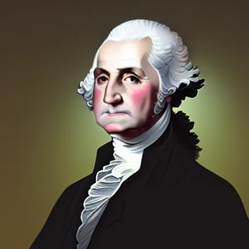 Image similar to hyper realistic selfie of george washington in 2 0 2 2