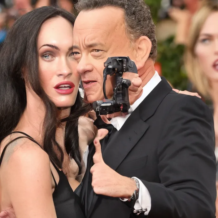 Prompt: tom hanks as megan fox