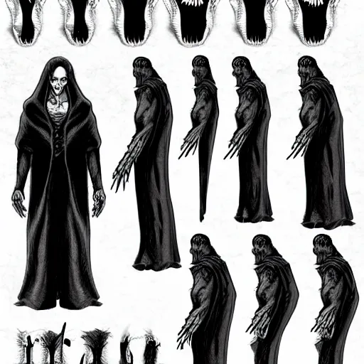 Image similar to vampire anatomy reference sheet,