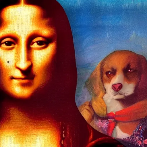 Image similar to mona lisa frank zappa