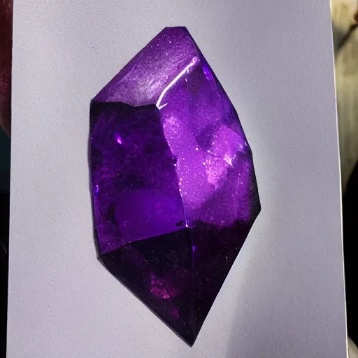 Image similar to Floating dark-purple crystal shard 🎨🖌️