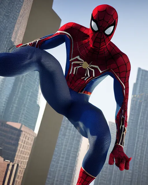 Image similar to photorealistic, hyperdetailed photograph of black spider - man suit with gold webbing by insomniac games