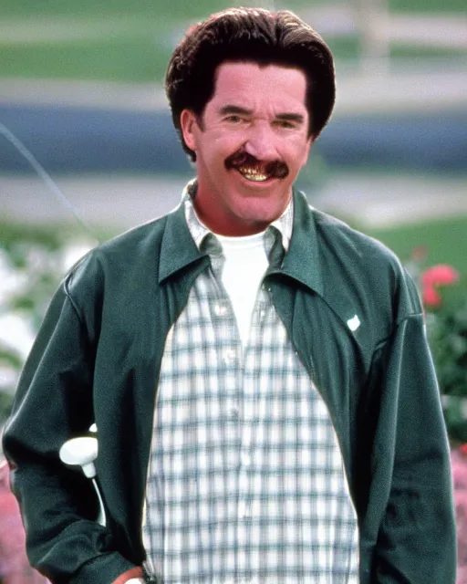 Image similar to Film still close-up shot of Val Kilmer as happy gilmore from the movie happy gilmore. Photographic, photography