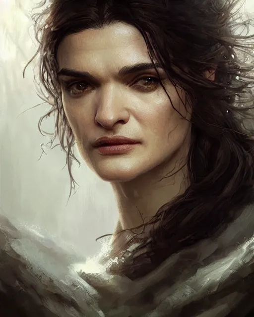 Image similar to rachel weisz, hyper realistic face, beautiful eyes, fantasy art, in the style of greg rutkowski, intricate, hyper detailed, smooth