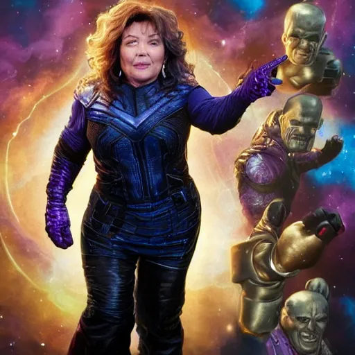 Prompt: Roseanne as Thanos