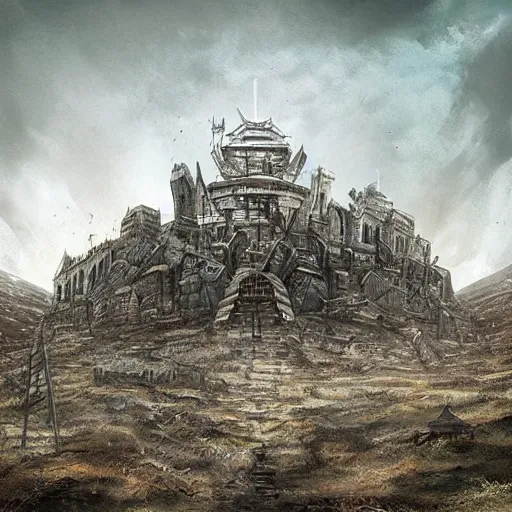 Image similar to “image of post-apocalyptic citadel”