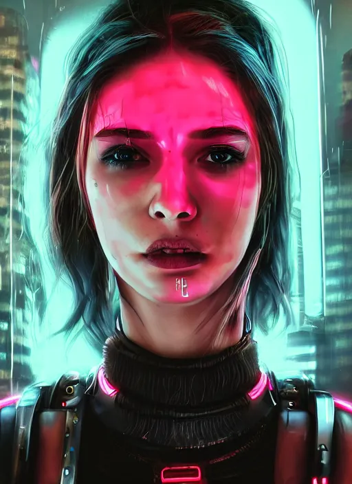 Image similar to detailed realistic female character cyberpunk wearing thick technological collar around neck, realistic, art, beautiful, 4K, collar, choker, collar around neck, punk, artstation, detailed, female, woman, choker, cyberpunk, neon, punk, collar, choker, collar around neck, cyberpunk, punk, neon