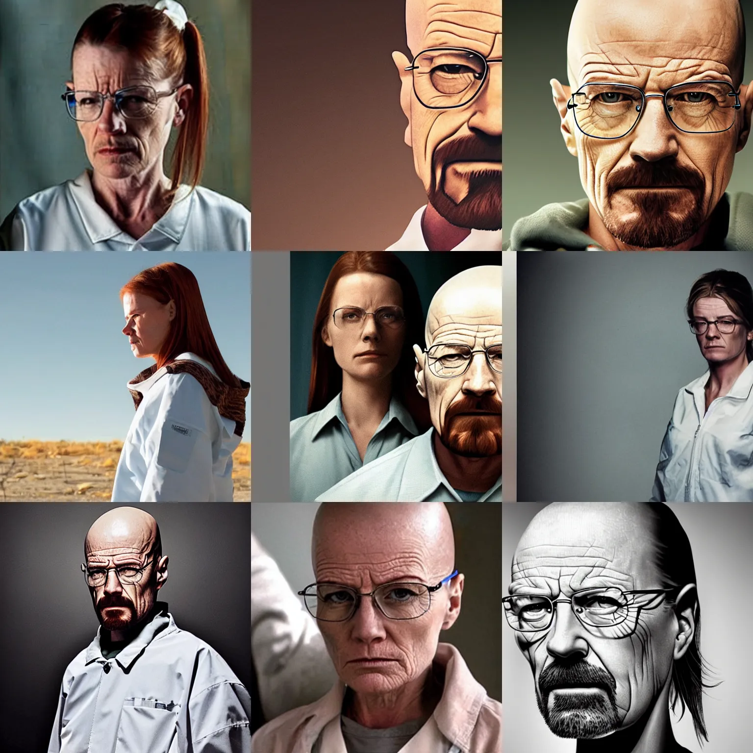 Prompt: female walter white