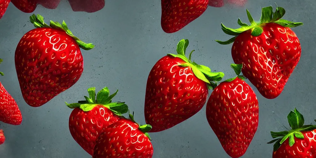 Image similar to beautiful digital illustration of a strawberry tornado, cinematic, concept art, deviantart, artsation, artstation hq, hd, 1 6 k resolution, smooth, sharp detail, amazing depth, octane, finalrender, unreal engine