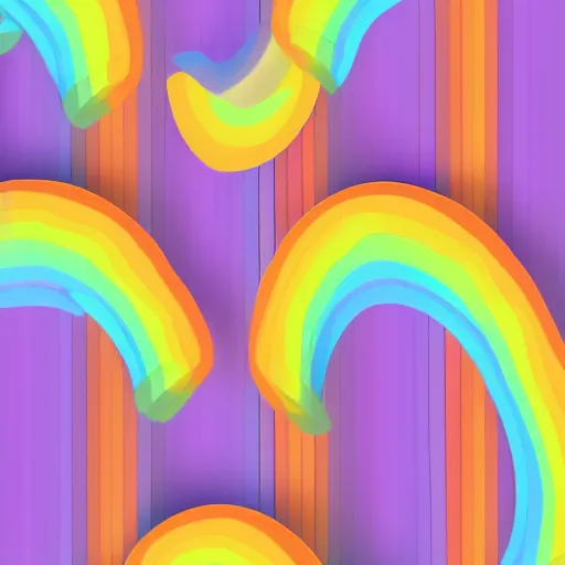 Image similar to rainbow wallpaper, large pastel, isometric concept art w 1 4 0 0 h 6 0 0