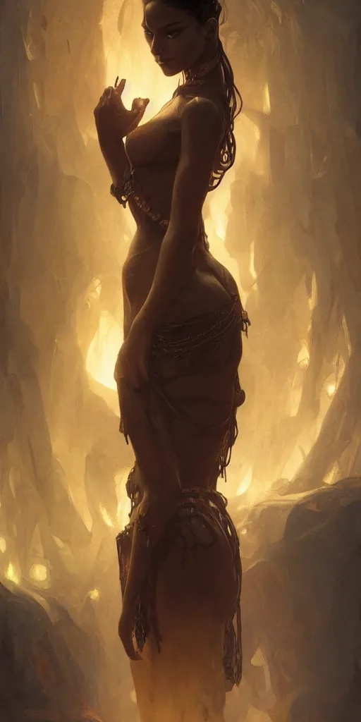 Prompt: very beatiful girl close to a candle in dark room, queen of the damned dramatic light, highly detailed, digital painting, artstation, concept art, sharp focus, illustration, art by artgerm and greg rutkowski and alphonse mucha