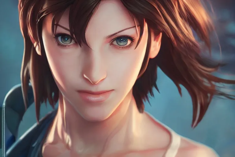 Image similar to jill valentine from resident evil, single subject, scenic full shot, ambient lighting, detailed face, by makoto shinkai, stanley artgerm lau, wlop, rossdraws