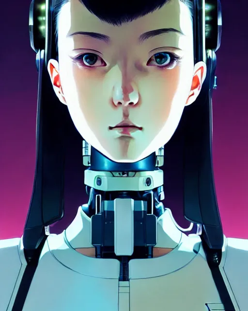 Prompt: girl wearing robotic suit, very anime, fine - face, audrey plaza, realistic shaded perfect face, fine details. anime. realistic shaded lighting poster by ilya kuvshinov katsuhiro otomo ghost - in - the - shell, magali villeneuve, artgerm, jeremy lipkin and michael garmash and rob rey