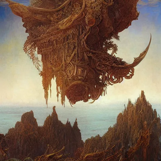 Prompt: Ellen Jewett, beautiful surreal palatial grain at dawn, gustave dore, ferdinand knab, Sandro Botticelli